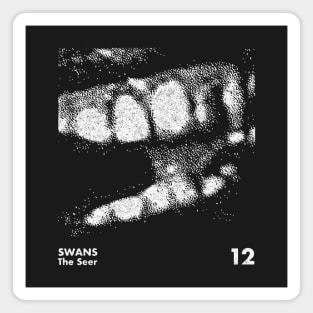 Swans / Minimalist Graphic Artwork Design Magnet